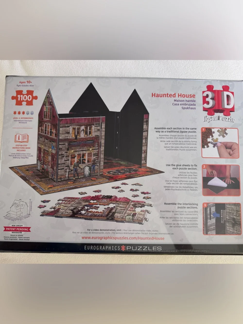 NEW Eurographics Haunted House 3D Jigsaw Puzzle 1100 Piece Halloween Sealed